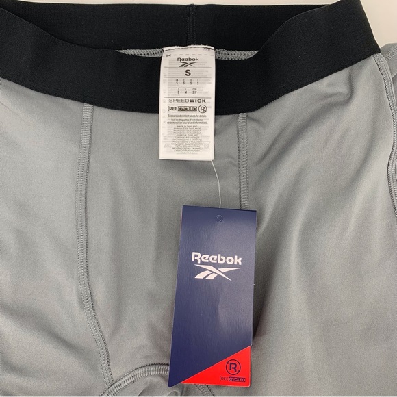 Reebok NWT Mens' Grey Workout Ready Compression Training Tights, Small - Picture 14 of 16